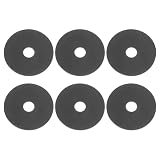 PATIKIL M10 Guarnizione Piatta In Silicone, 6 Pezzi 10mm Diametro Interno 45mm Diametro Esterno Guarnizioni Semplice Anello Di Tenuta Distanziale Per Rubinetto Tubo Acqua Doccia, Nero