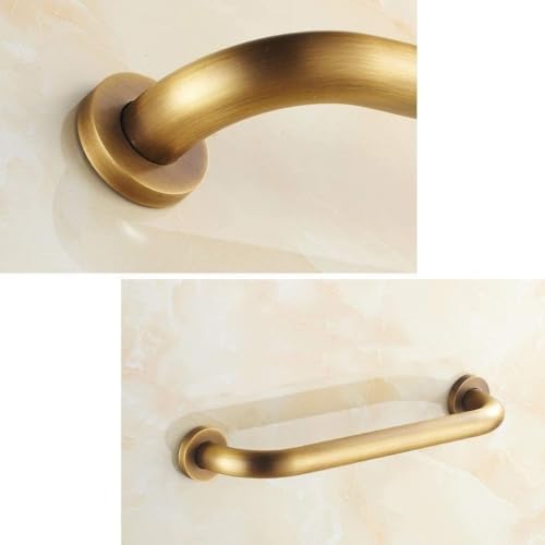 Barre d'appui murale laiton brossé pour douche handicapés