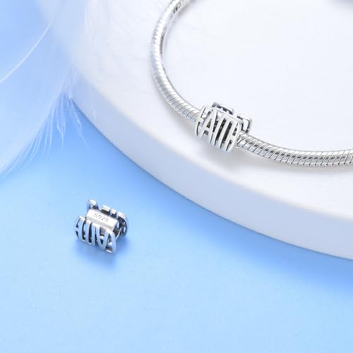 ARTCHARM 925 Sterling Silver Charms Rainbow Ladybird Coffee Cup Rose Love and Guidance Wing Charm Jewelry Gifts for Women2