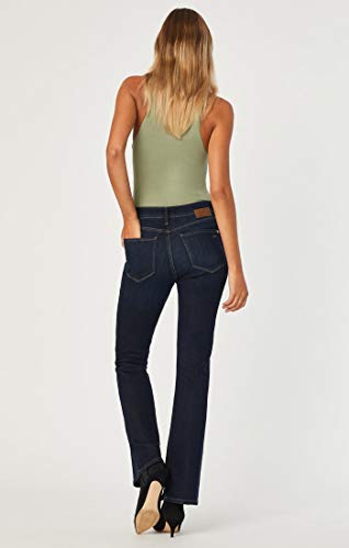 Mavi Women's Marcia High Rise Bootcut Jeans, Deep Supersoft, 32W X 32L #TOP1