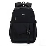 D&S London The Holborn Zaino impermeabile per computer portatile, zaino da viaggio e lavoro di alta qualità per uomini e donne, spazioso, resistente, leggero, adatto per laptop da 15,6 pollici, 3
