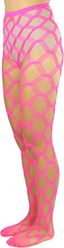 ToBeInStyle Women's Huge Net Diamond Shape Pantyhose Stockings4
