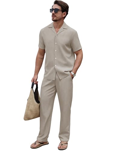 Image of TAGDO Men's Cotton Night Suit Pajama Sets | Night Pants for Man | Co-ord Set for Men |Modern Loungewear (2058)