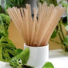 Pitillos biodegradables Penka agave negro 7.75 pulgadas miniatura 2