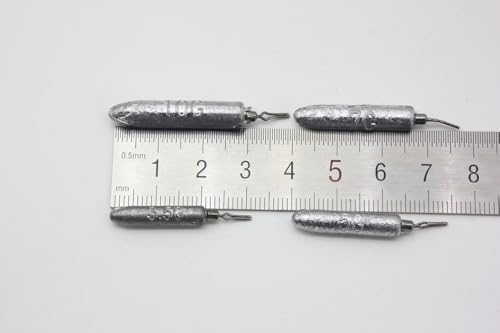 Set 20 piezas de plomos para pesca de 4 tamaños miniatura 2