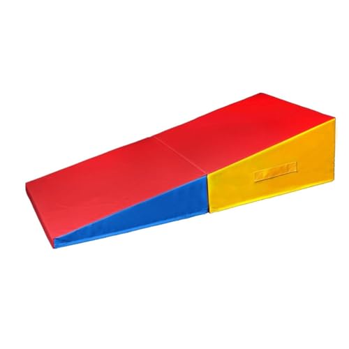 LICOME Gymnastics Incline Mat,Cheese Wedge Skill Shape,Tumbling Mat for Gymnastics Training, Cheerleading and Obstacle Courses(170x80x35cm)