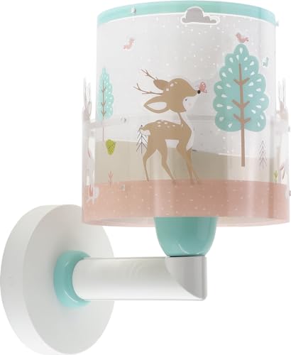 Dalber Applique Murale Enfant Loving Deer Cerf animaux Rose, 61279, E27