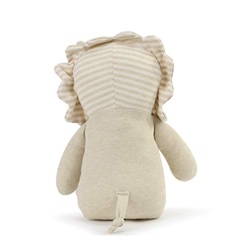 DEMDACO Brave Little Lion Tan Stripe 16 inch Polyester Plush Fabric Figure Toy - Image 4