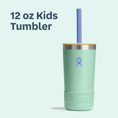 Hydro Flask Kids 12 Oz Tumbler with Lid and Straw for School - Insulated Stainless Steel in Blossom Pink by Hydro Flask - Used condition - Image 7
