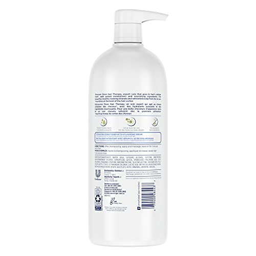 Dove Conditioner Hydration Spa for Dry Hair Hair Conditioner with Hyaluronic Serum 33.8 oz
