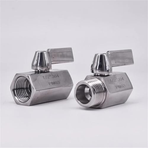 Mini válvula de bola NPT contra fugas en sistemas de rosca de 1/2" 7