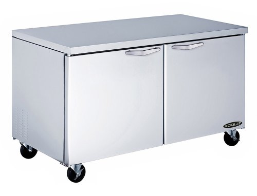 Kool-It KUCF-48-2 Stainless Steel Undercounter Double Door Freezer, 51