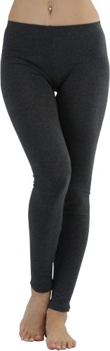 Image of ToBeInStyle Women's Skinny Fit Cotton Full Length Leggings Tights - Regular and Plus Sizes