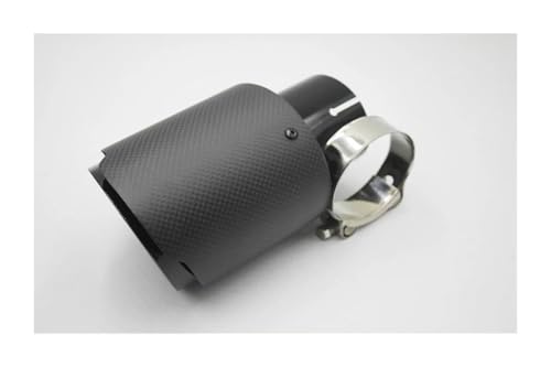 Coche Escape Cola Para B&MW F35 Tubo Escape Universal Fibra Carbono Mate Punta Silenciador Acero Inoxidable Color Negro