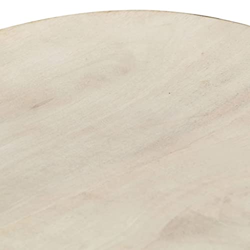 Vidaxl 2/4X Solid Mango Wood Bar Stools Kitchen Dining Dinner Black/White #TOP3