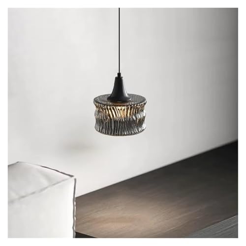 Lampe suspendue en verre de cuivre chic pour salon élégant