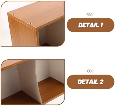 FOYTOKI Ahşap CD Saklama Kutusu, Kaset Teşhir Rafı, Vinil Plaklar, Oyun Diskleri ve Medya Depolama için Ahşap Disk Tutucu CD Teşhir Standı - Görsel 3