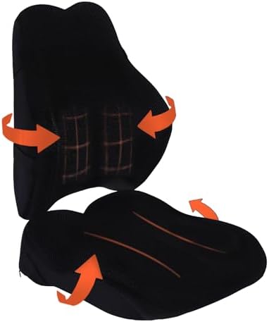 Almofada para cadeira de rodas com almofada lombar (conjunto de 2...