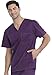 Dickies Men's Big-Tall GenFlex Contrast Youtility V-Neck Scrub Top, Eggplant, XXX-Large