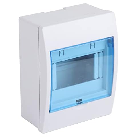BORDSTRACT 1Pcs Plastic Distribution Protection Box Circuit Breaker Distribution Box for 4 to 6 Ways Circuit Breaker Indoor On The Wall Cover
