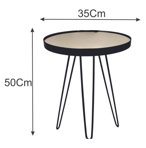 Mesinha/lateral De Ferro Para Sala Preta Conjunto 2 Un.