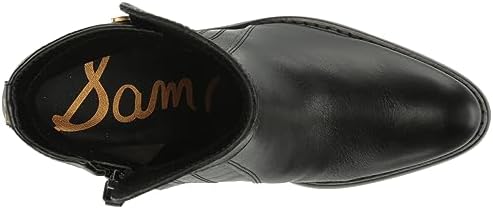Sam Edelman Women's Simona Fashion Boot, Black Leather, 8 | Image 4
