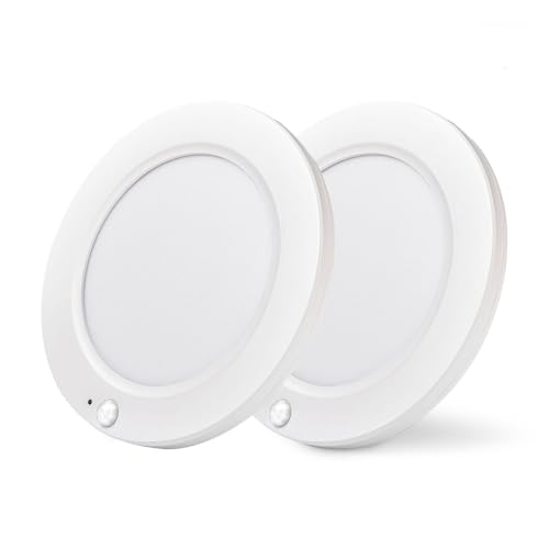 Plafonnier LED avec détecteur de mouvement 15W lot de 2 lampes de plafond