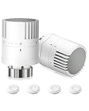 HOMGEN 2 Pezzi Testa Termostatica M30 x 1.5 Valvole Termostatiche per Radiatore 5 Livelli di Modulazione Testina di Ricambio per Valvola Termostatica TRVcon Filetto M 30 x 1.5