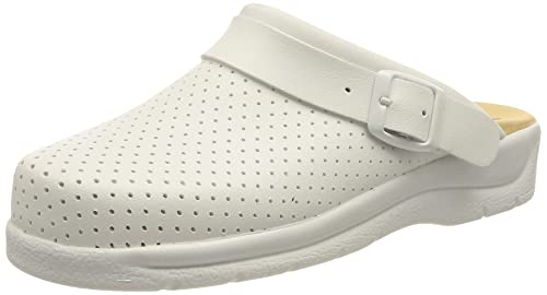 DIAN Femme Pise Health Care Professional Shoe, Sangle Blanche Pisa, 37 EU