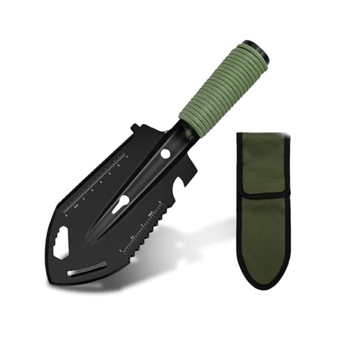 Mini utensile da giardino in metallo, adatto per gite in campeggio, colore nero