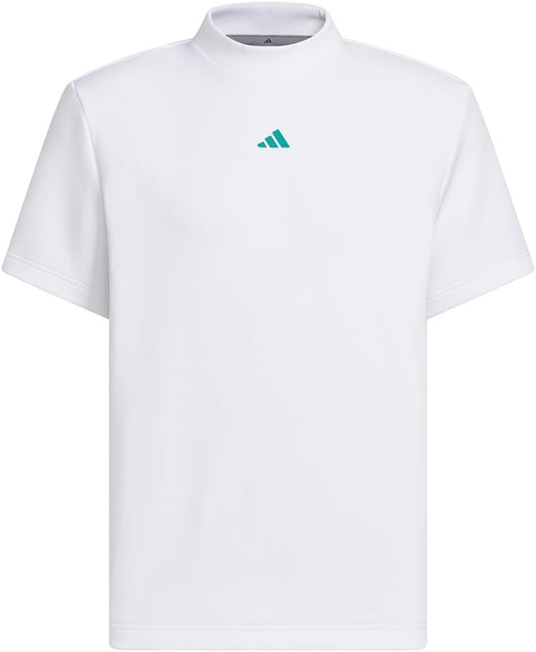 コードカオス モックネック 半袖シャツ ホワイト/ピュアティール J/XL