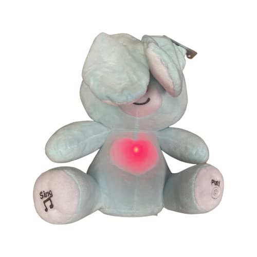 Pompin Plush Peek A Boo Singing Bunny With Light Up Heart | Easter Bunny Toy | Plays Peek-A-Boo & Sings Do Your Ears Hang Low? | Easter Bunny Gift #TOP3