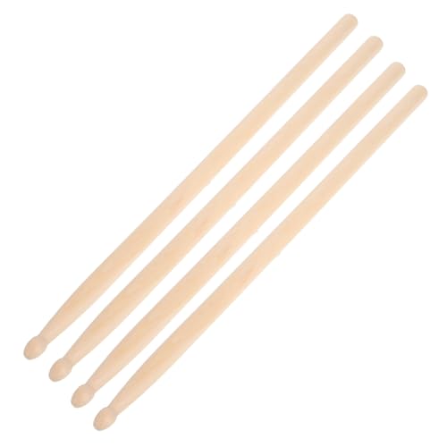 Baquetas de madera TOYANDONA, 2 pares, para batería acústica y jazz, construcción confiable de arce, ideales para principiantes y todos los niveles, varillas rítmicas con acabado liso para un manejo cómodo miniatura 1
