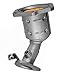 Pacesetter 201164 Raw Steel Performance Direct Fit Pre-Cat Catalytic Converter for 2007-2012 Nissan Altima V6 3.5 Front Left (Non C.A.R.B. Compliant), 1 Pack