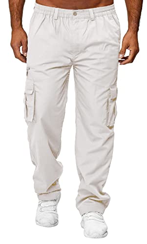 Ophestin Pantaloni cargo da uomo elasticizzati in