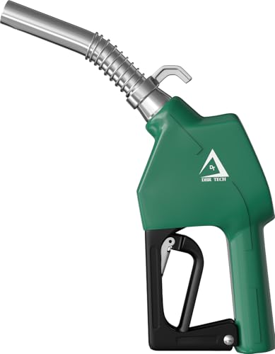 DBR Tech Automatic Fuel Nozzle 3/4 NPT with Hook - Professional Heavy-Duty Gas Pump Handle with Auto-Shutoff Safety & 3-Speed Control (9-16 GPM) for Gasoline Diesel Biodiesel & Kerosene