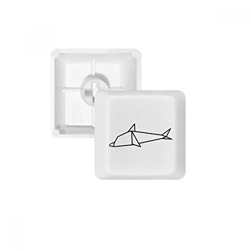 Keycap PBT Dauphin Géométrique Profil OEM pour Clavier Mécanique Finition Minimaliste