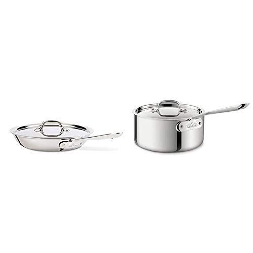 All-Clad D3 Fry Lid, 10 Inch Pan, Dishwasher Safe Stainless Steel...