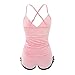 RTRDE Women's Lingerie, Bridal Lingerie for Women Valentines Lingerie Plus Size Lenceria De Mujer para Dormir Women's Fashion Sexy Lace Set Suit Solid Color Wireless Bra Underwear (M, Pink)