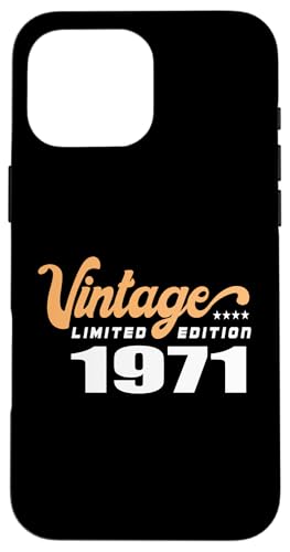 限定版 1971年誕生日 1971年 1971年生まれ スマホケース iPhone 16 Pro Max 用