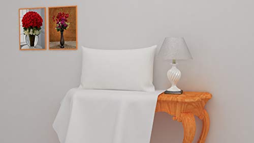 Aveesha 12 Pack Poly Cotton Pillow Cases - White Pillowcases - 200 Thread Count Percale Weave Pillow Covers - Perfect For Home, Hotels And Hospital Use (Queen 20" X 30") #TOP2