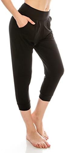 Loose Fit Harem Jogger Pants-Casual Yoga Exercise with Side Pockets