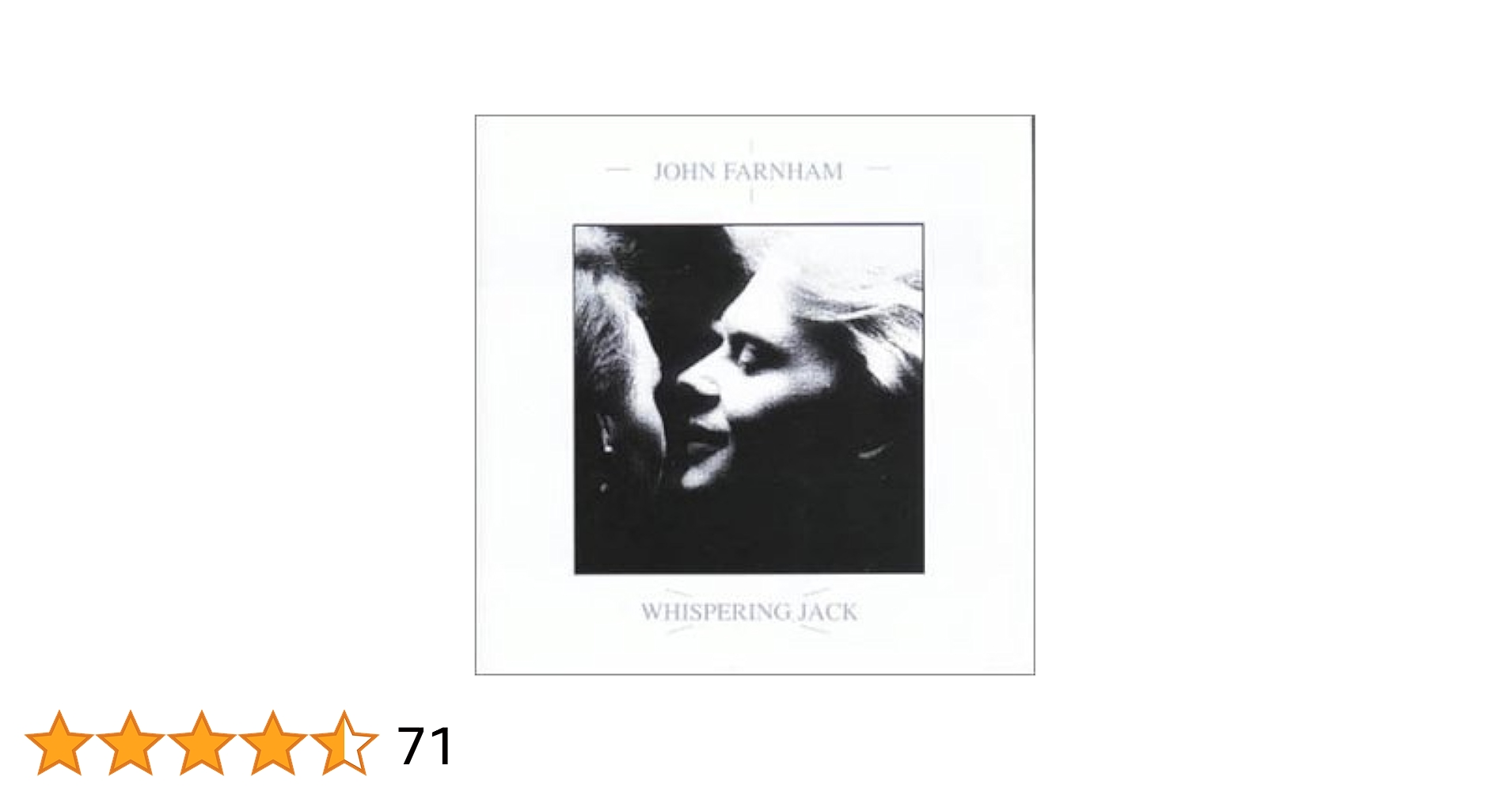 洋楽 JOHN FARNHAM / WHISPERING JACK John Farnham – Whispering Jack – Vinyl (LP, Album), 1986