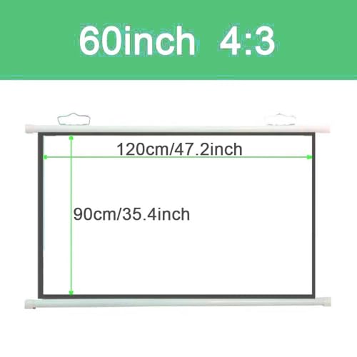 Pantalla de proyección manual de 60 pulgadas 4:3 miniatura 6