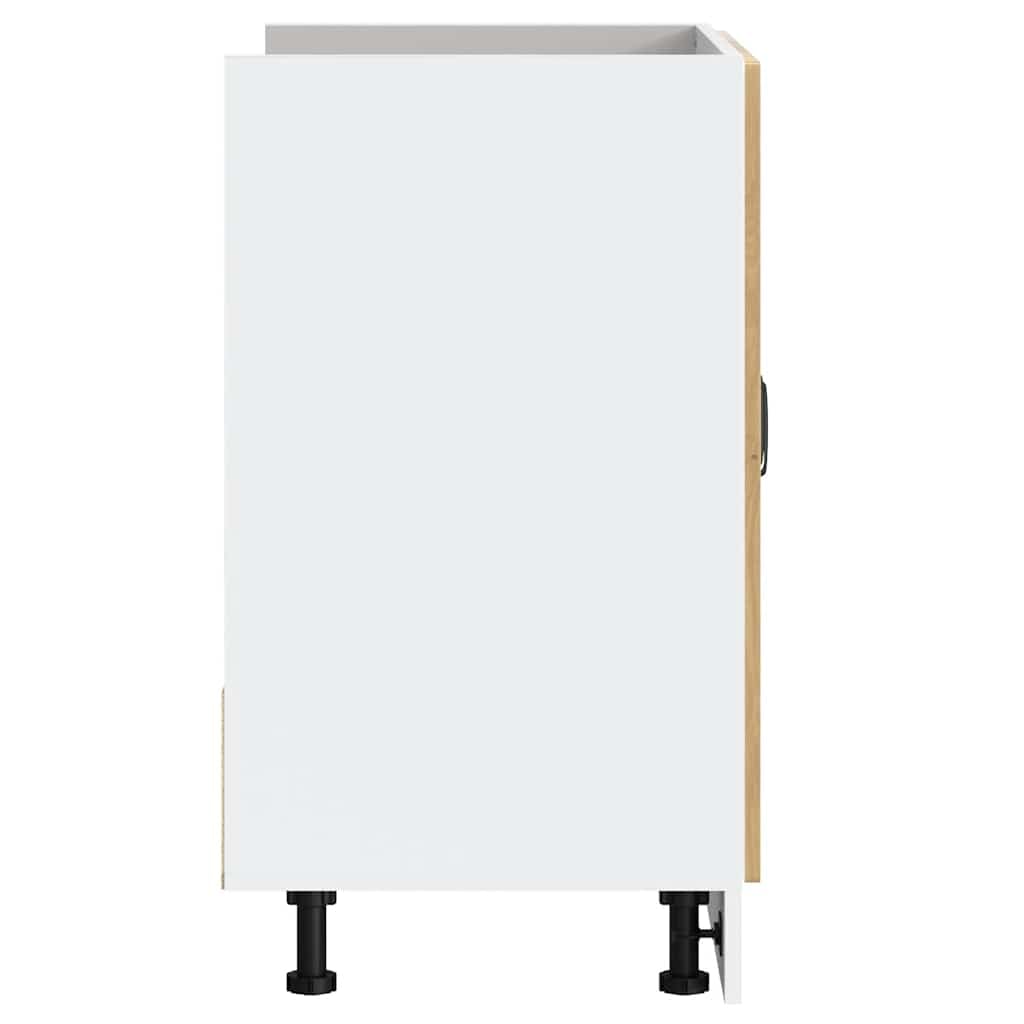 Meuble sous évier 80 x 46 x 81,5 cm Lucca Bois Chêne Artisan