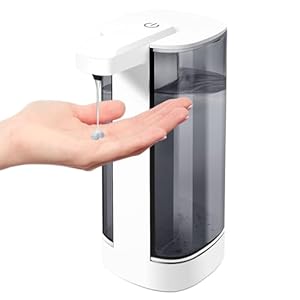 Automatic Liquid Soap Dispenser, Rechargeable,Touchless,17oz/500ml with 4 Adjustable Soap Levels, Wall Mount & Waterproof, Liquid Hand/Dish Soap Dispenser for Bathroom Kitchen