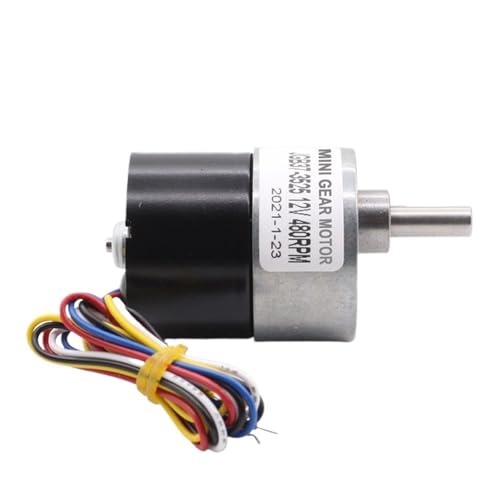 1pcs JGB37-3525 Motor 12V/24V Spur Gearbox Low Noise High Precision PWM Control Medical Devices/Laboratory Equipment/Industrial(Motor only,600R)