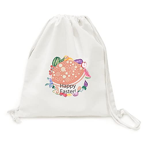 Sac en tissu pliable de Pâques, coffret cadeau fleurs et œufs