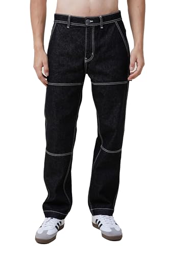 Image of KOTTY Men's Relaxed Fit Mid Rise Solid Straight Fit /Skinny Fit /Comfortable and Strechable Stylish Looking Jeans