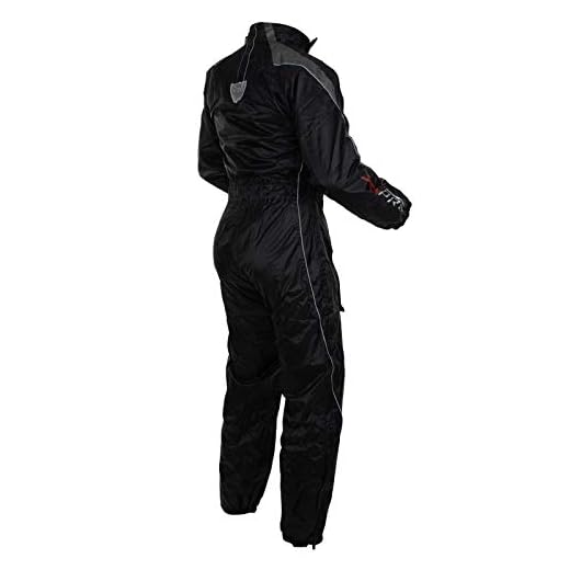 Traje Impermeable Lluvia Chaqueta Moto Scooter Impermeable Unisex Gris S